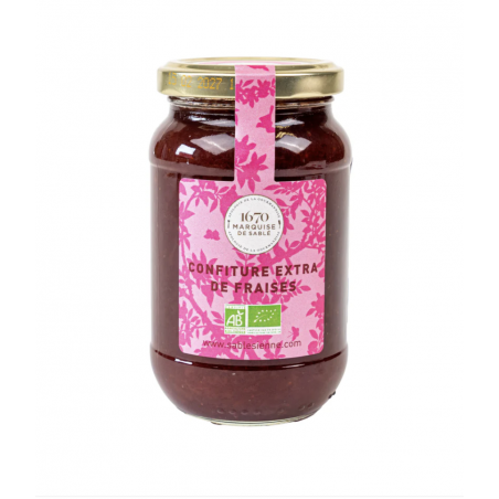 Pot de confiture bio de face